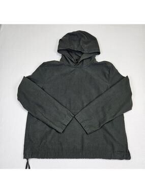 COS Canvas Pullover Hoodie Mens M Green Designer Casual Oversized Baggy Casual